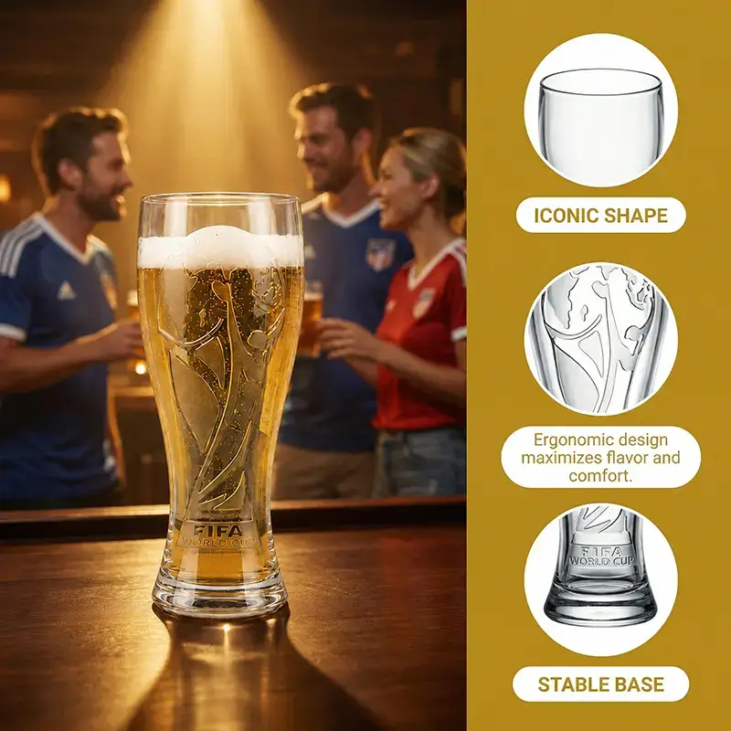 Gift Set（Not Glass） 17oz Shatterproof Trophy Pilsner Plastic Beer Cup&Trophy-Shaped Bottle Opener 3-day delivery Perfect for soccer Fans & Parties summerwins Father`sday