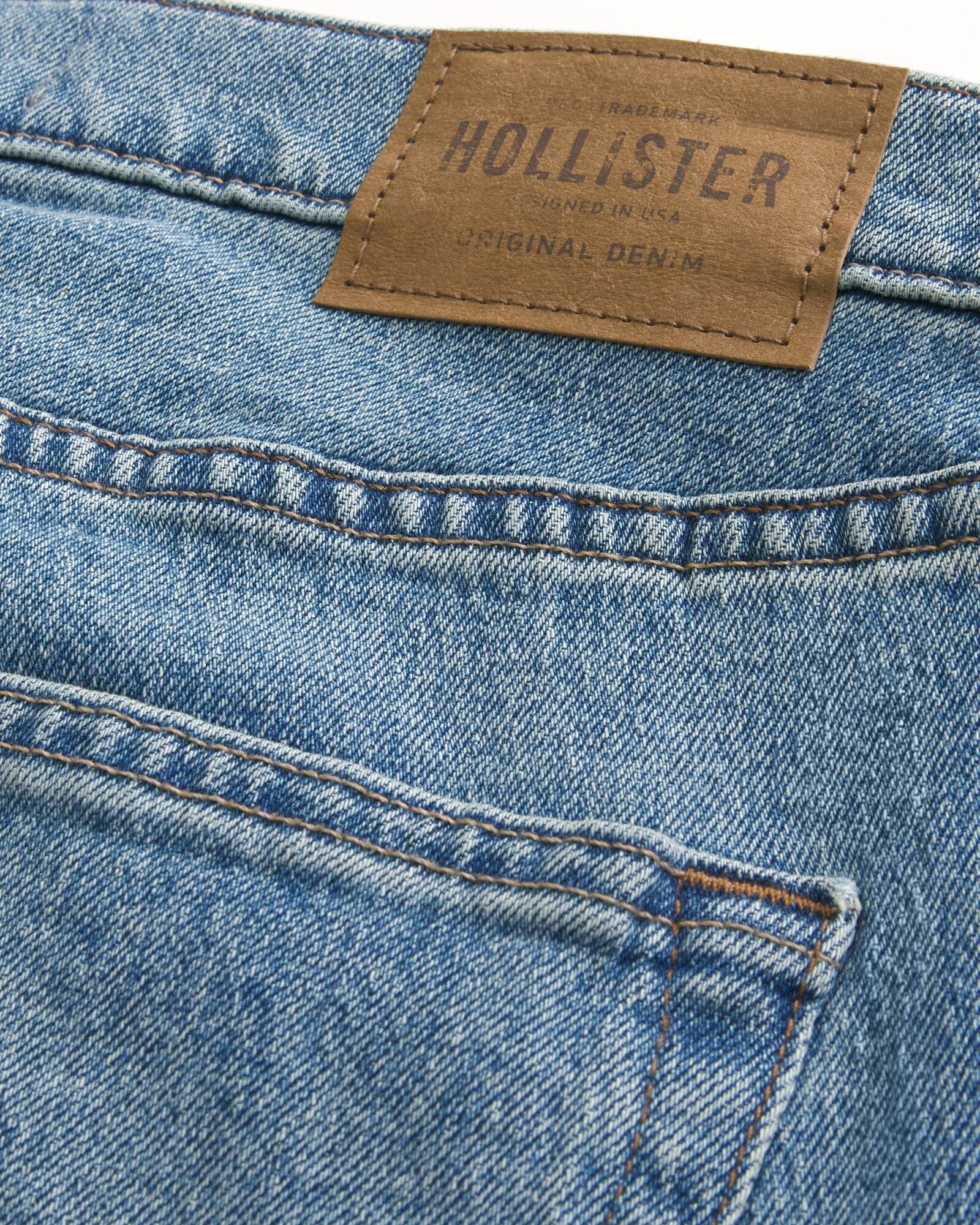 Light Wash Straight Jeans