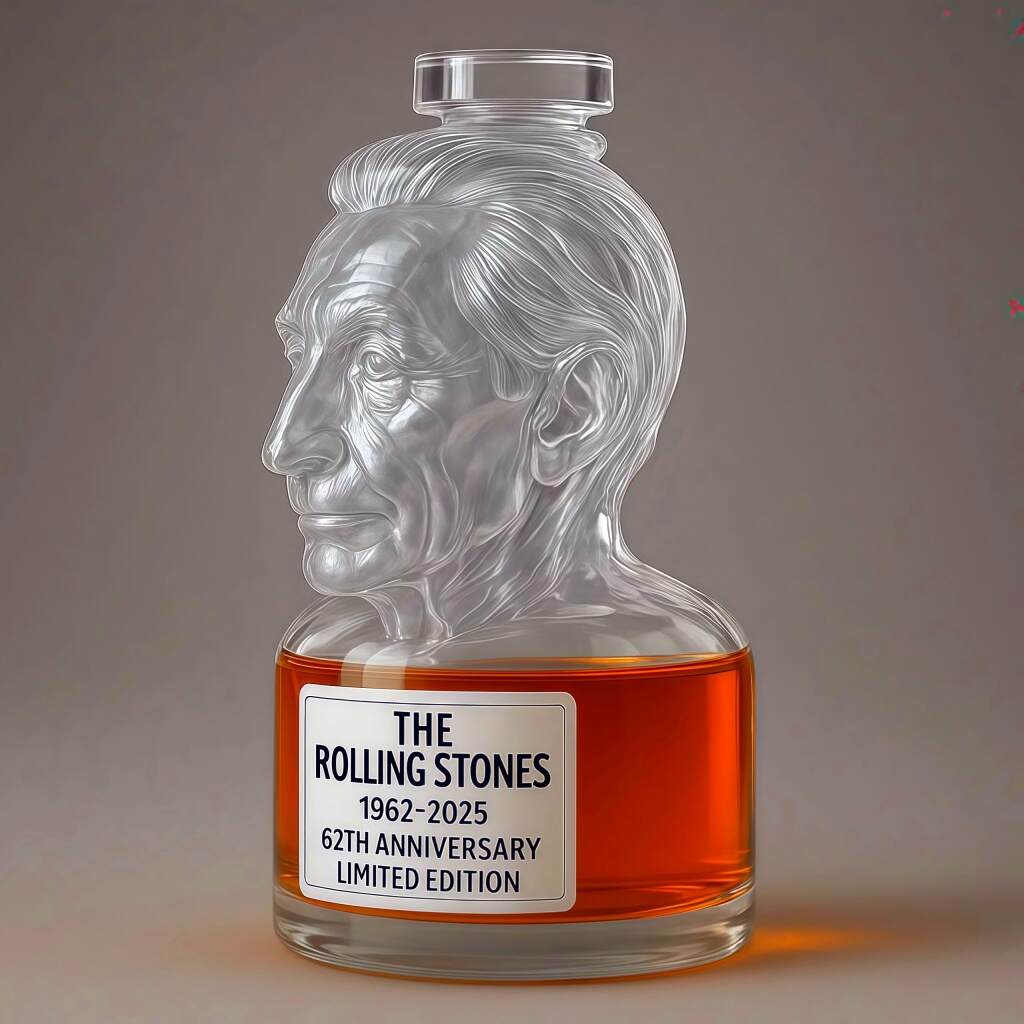 The Rolling Stones 62nd Anniversary Limited Edition Whisky Bottle
