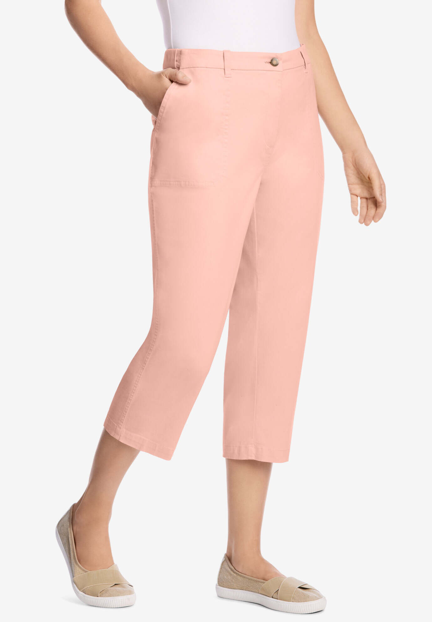 Freedom Waist Chino Capri