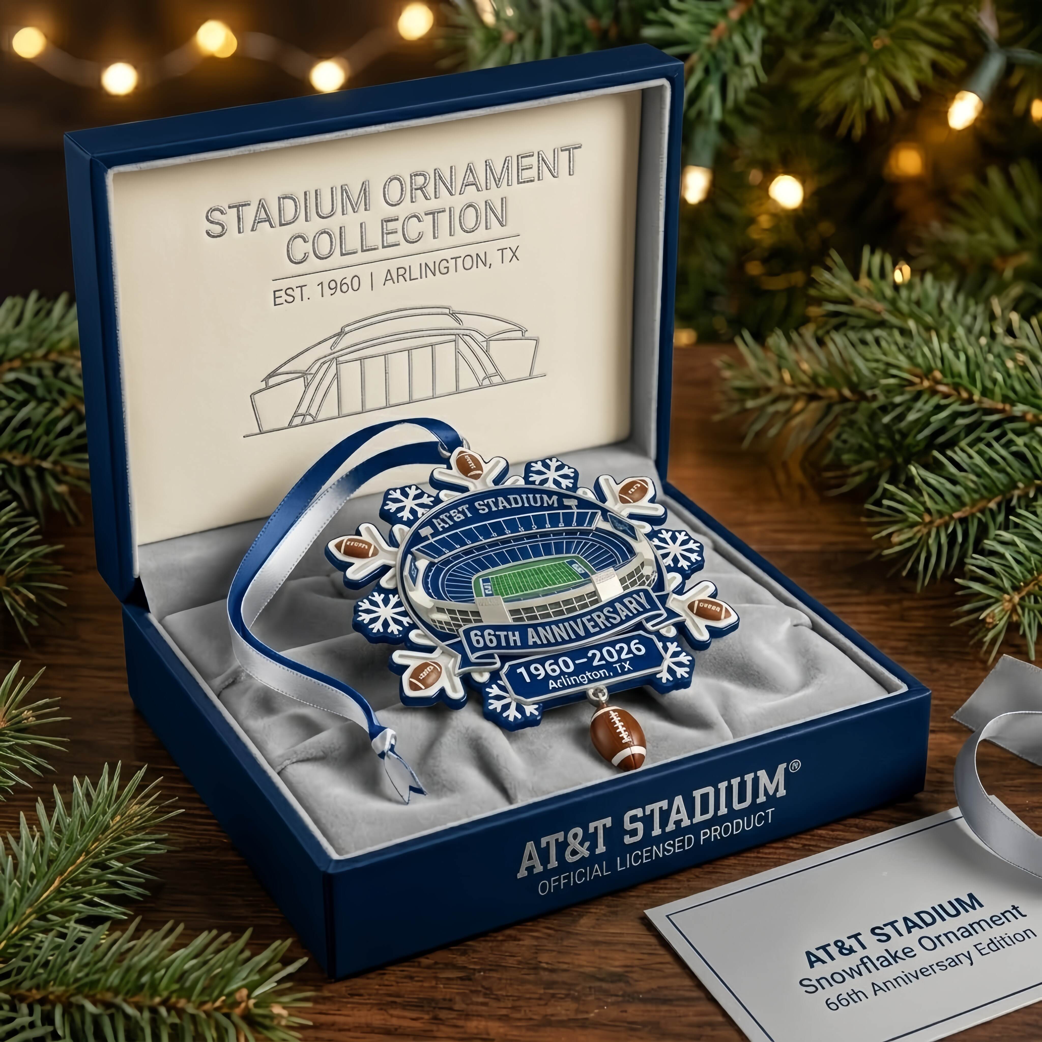 AT&T Stadium Anniversary Snowflake | 66th Edition