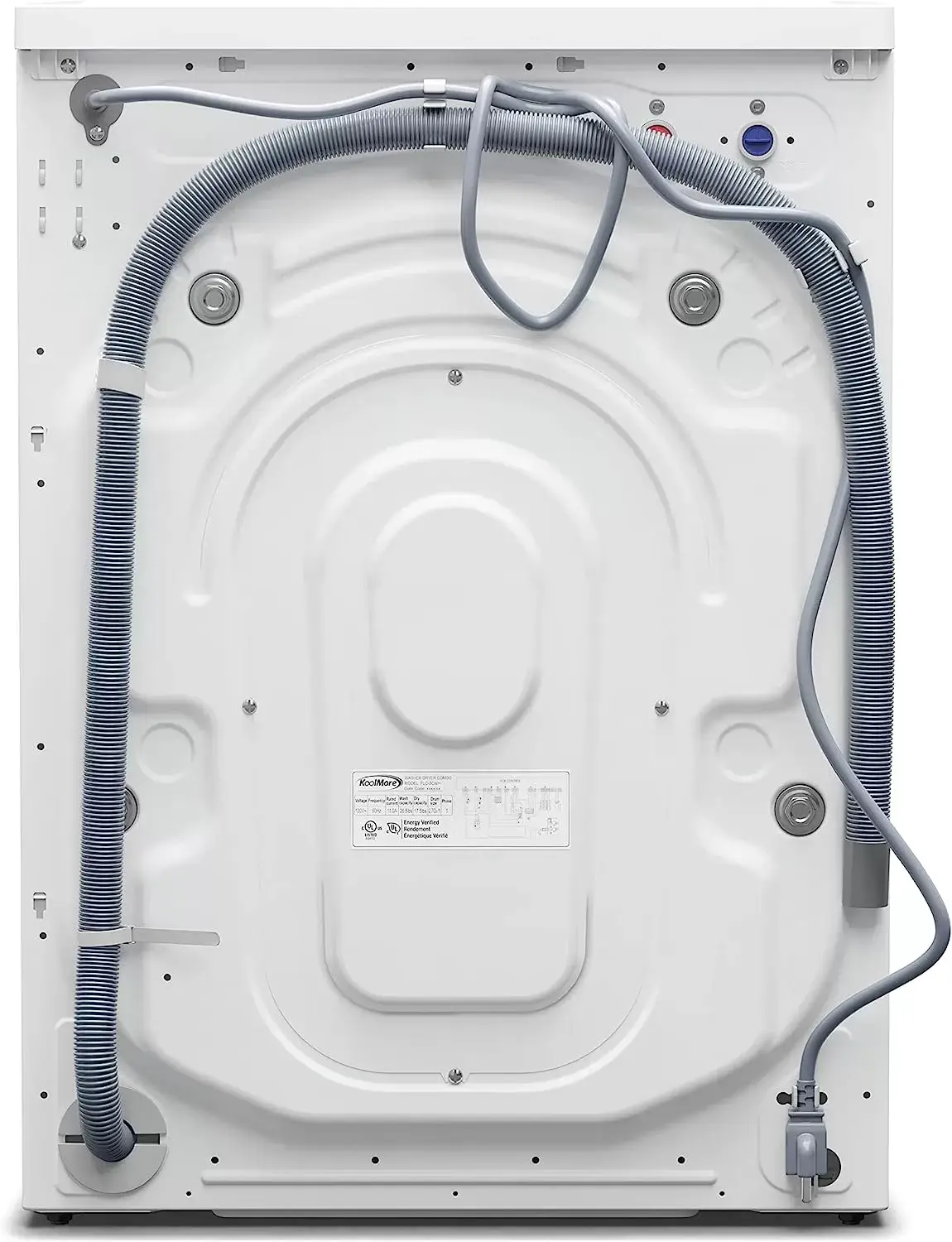 KoolMore FLW-3CWH Front Load Machine, 2.7 Cu. Ft, Space Saving Unit with 20-Minute Quick, 12 Washing Cycles, Quiet Inverter Motor [120V],