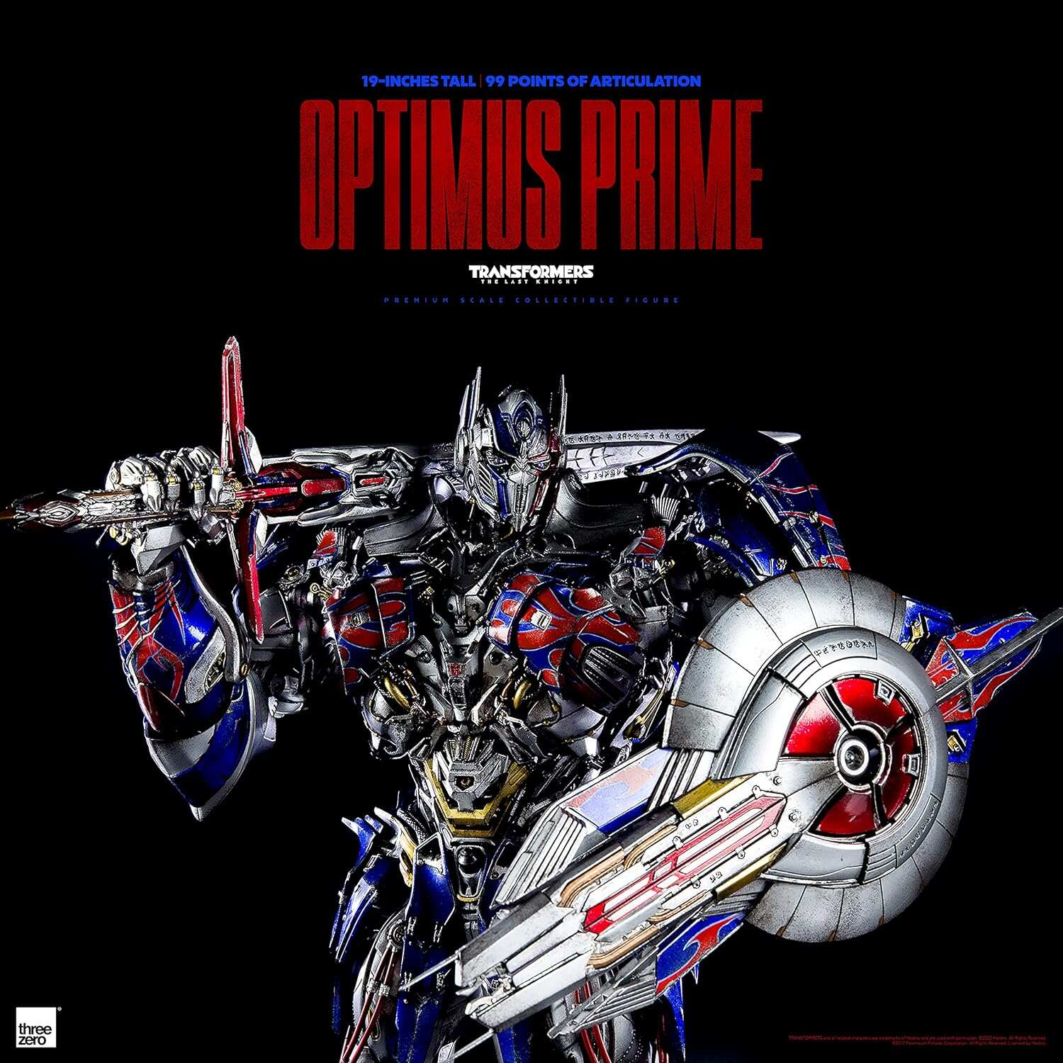 THREEZERO Transformers: The Last Knight – Optimus Prime Premium Scale Figure, Multi