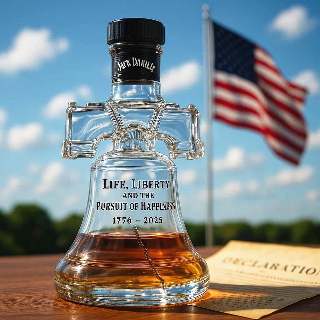 Liberty Bell Whiskey Bottle - 249th Anniversary of American Independence