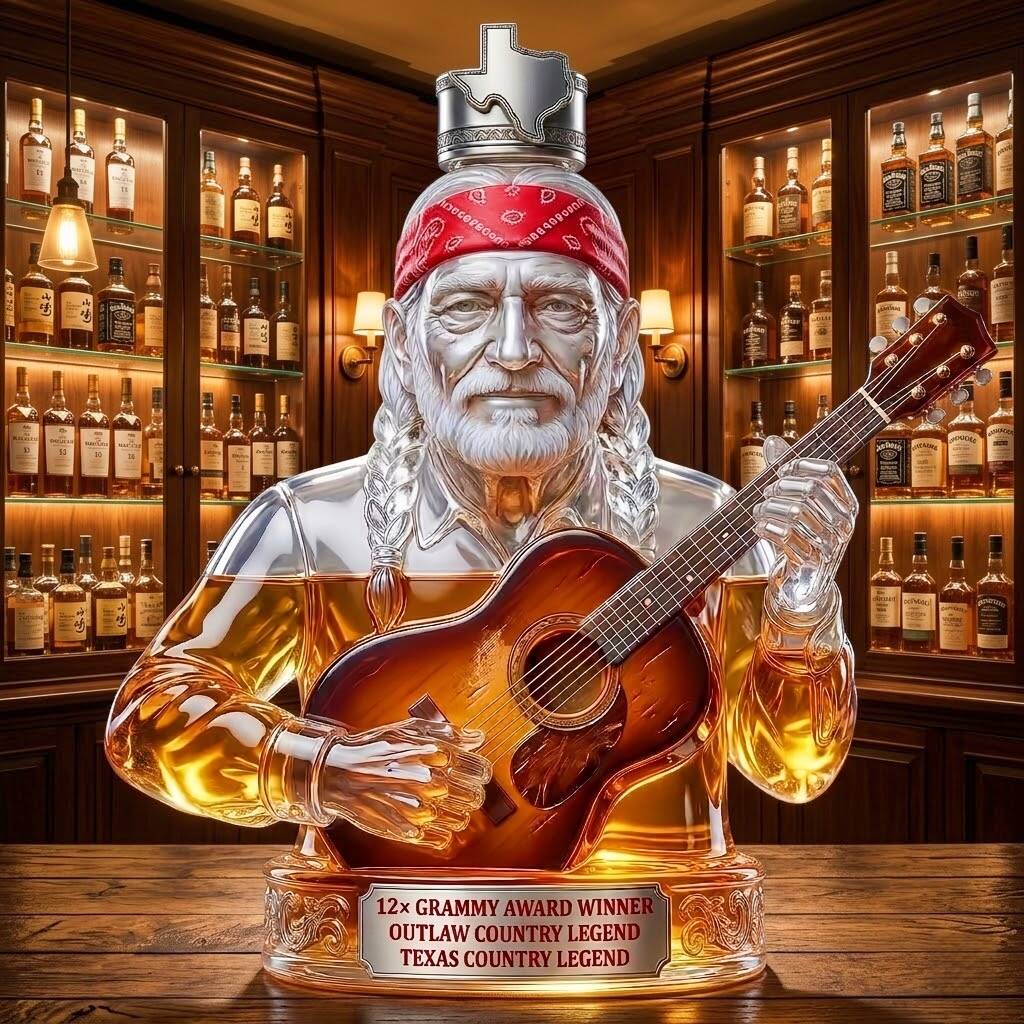 Willie Nelson Whiskey bottle