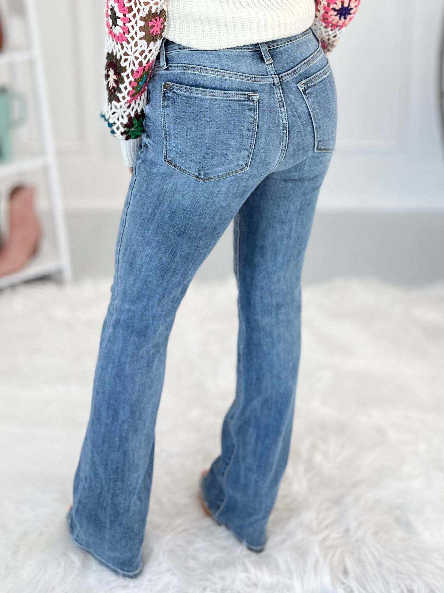 Strut Your Stuff - Christmas Bootcut Jeans- Final Sale