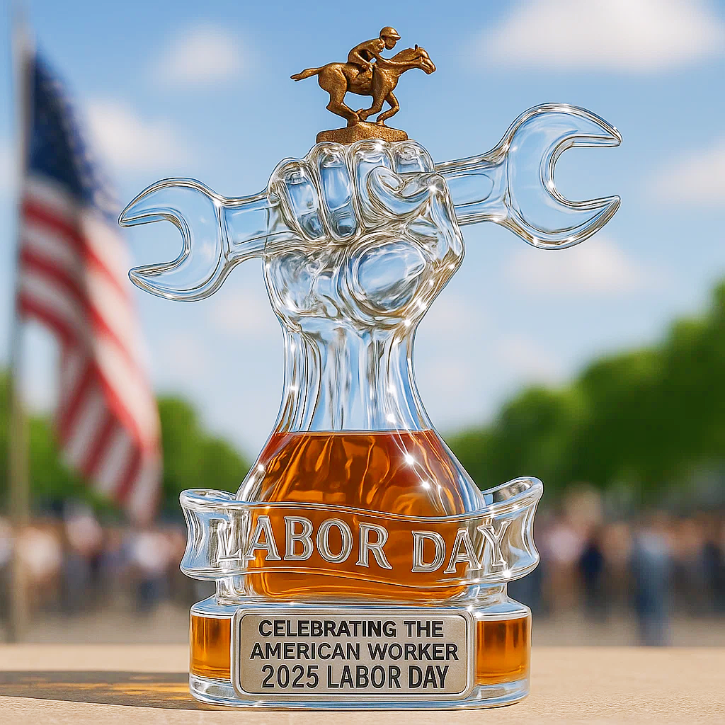 Labor Day Whiskey Bottle