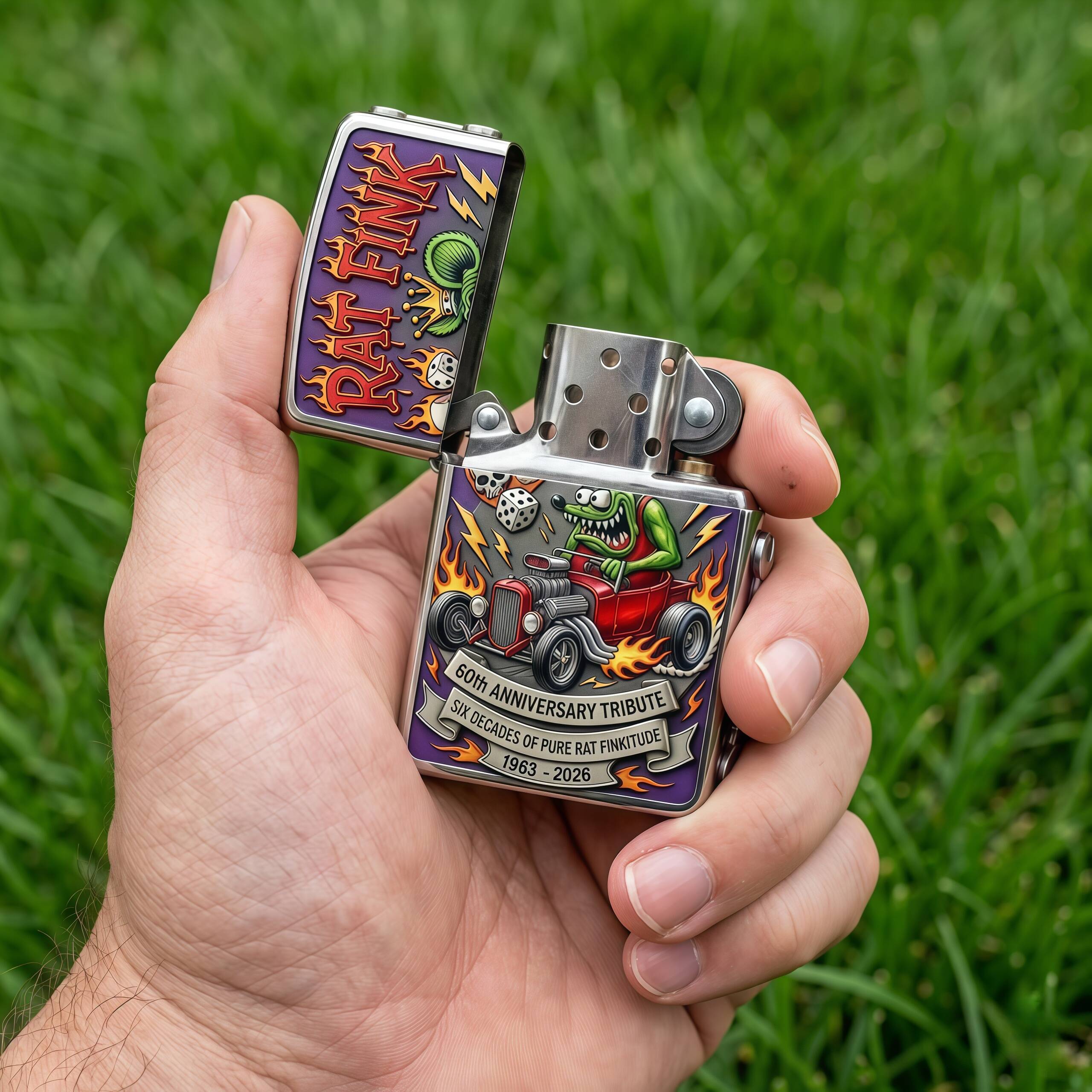 🐀 Rat Fink 60th Anniversary: Kustom Kulture Legacy Lighter 🔥