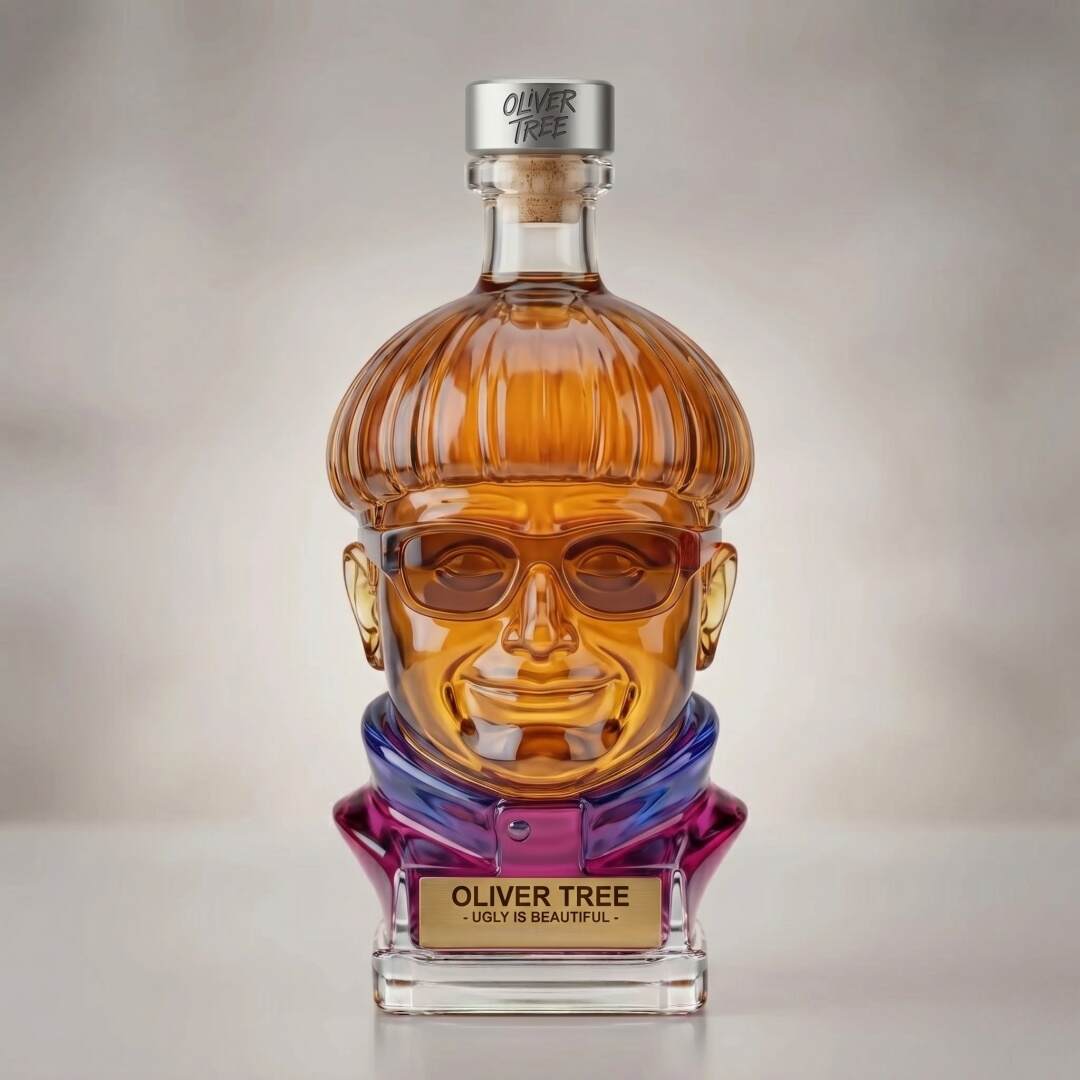 🥃 Oliver Tree Commemorative Bust Crystal Decanter