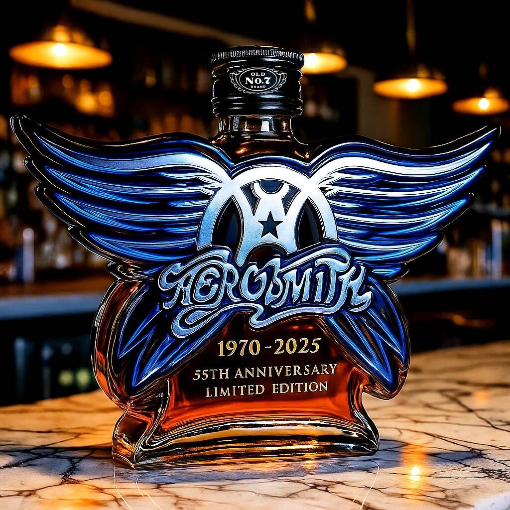 Aerosmith 55th Anniversary Collector's Edition Whiskey Bottle