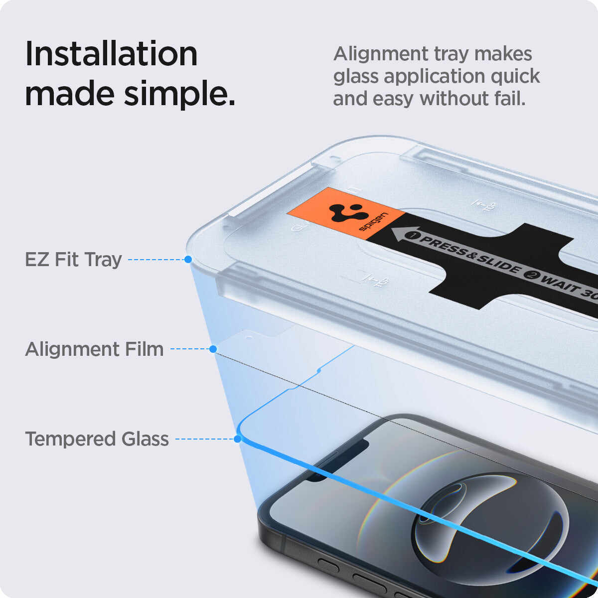 iPhone 16e Series - EZ Fit GLAS.tR | Sensor Protected
