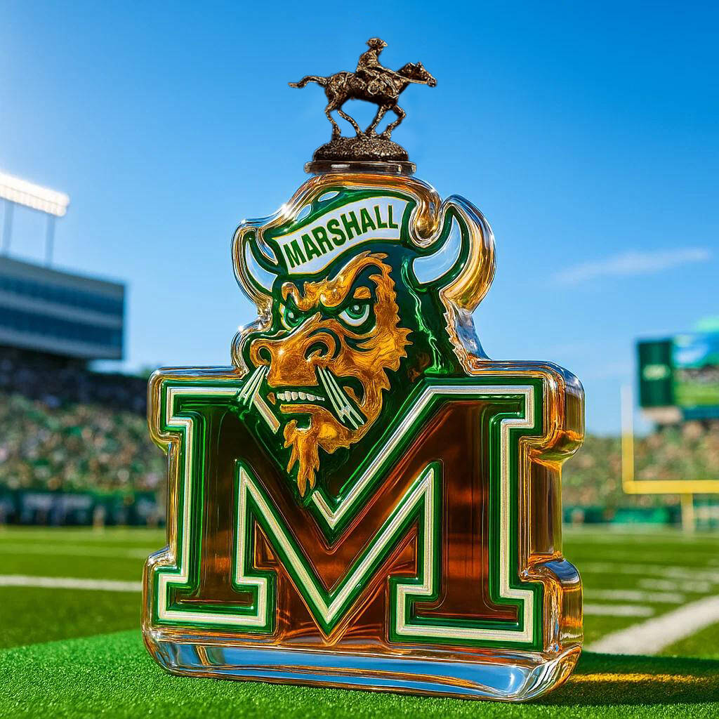 Marshall Marco the Bison Whiskey Bottle