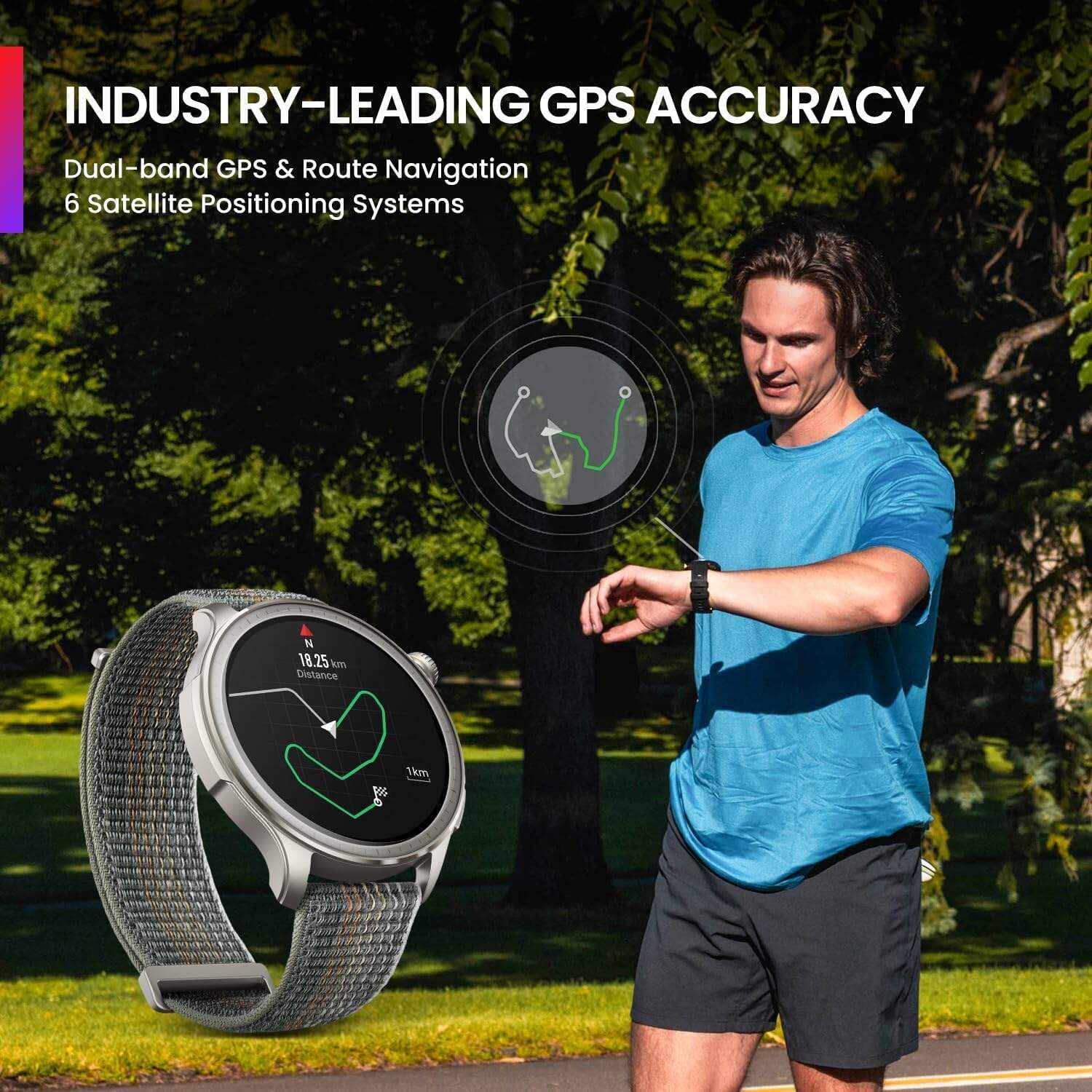 Amazfit GTR 4 Limited Edition Smart Watch for Men Women, Wireless Charging,14-Day Battery Life, Alexa Built-in, Dual-Band GPS & Route Navigation, Strength Exercise Recognition, Answer/Make Calls