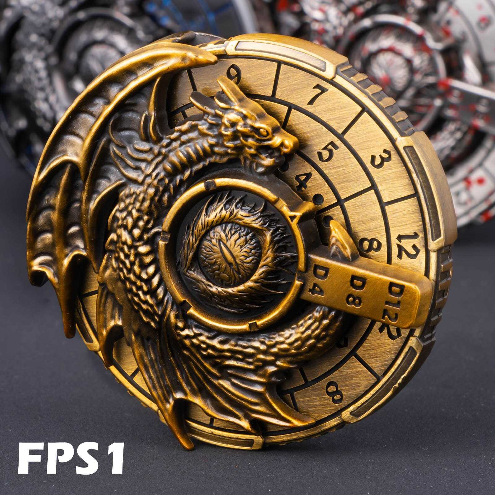 7-in-1 DnD Metal Dragon Compass Dice