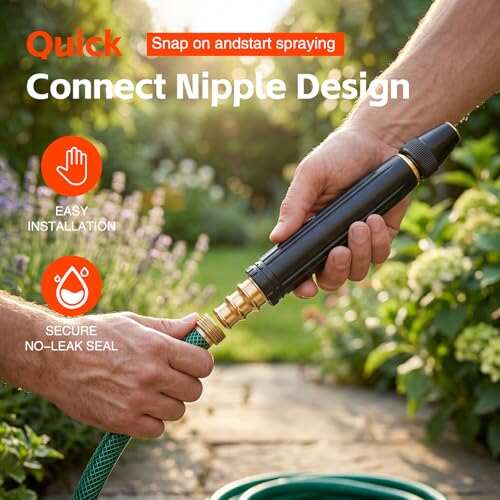 【FathersDayGift】Home High-Pressure Car Wash Spray Gun (Includes Booster Nozzle and Hose Clamp) — An Essential Choice for Watering Flowers and Vegetables, and Cleaning Your Beloved Car.