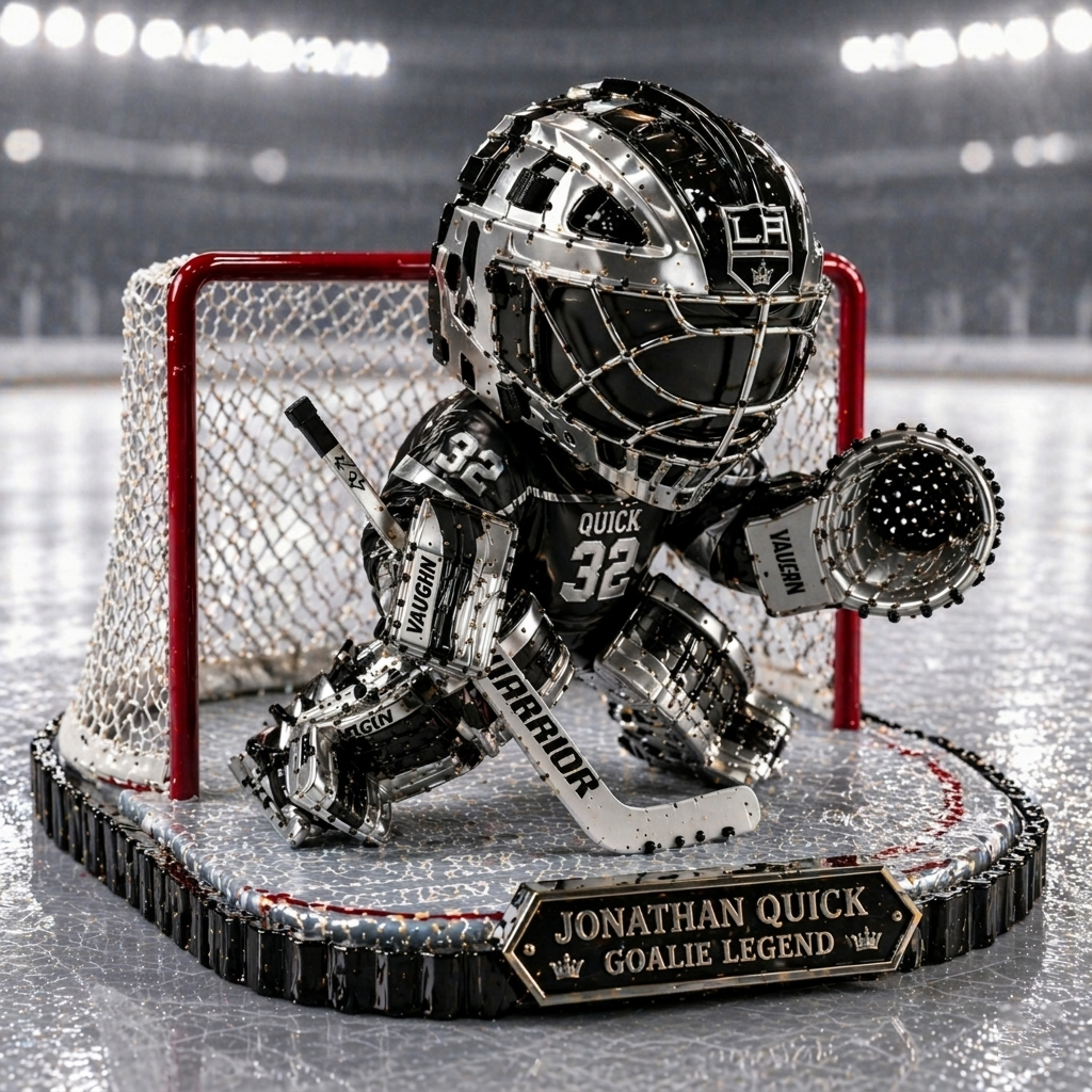 👑 Jonathan Quick #32 Goalie Legend: Metallic Collectible Figure