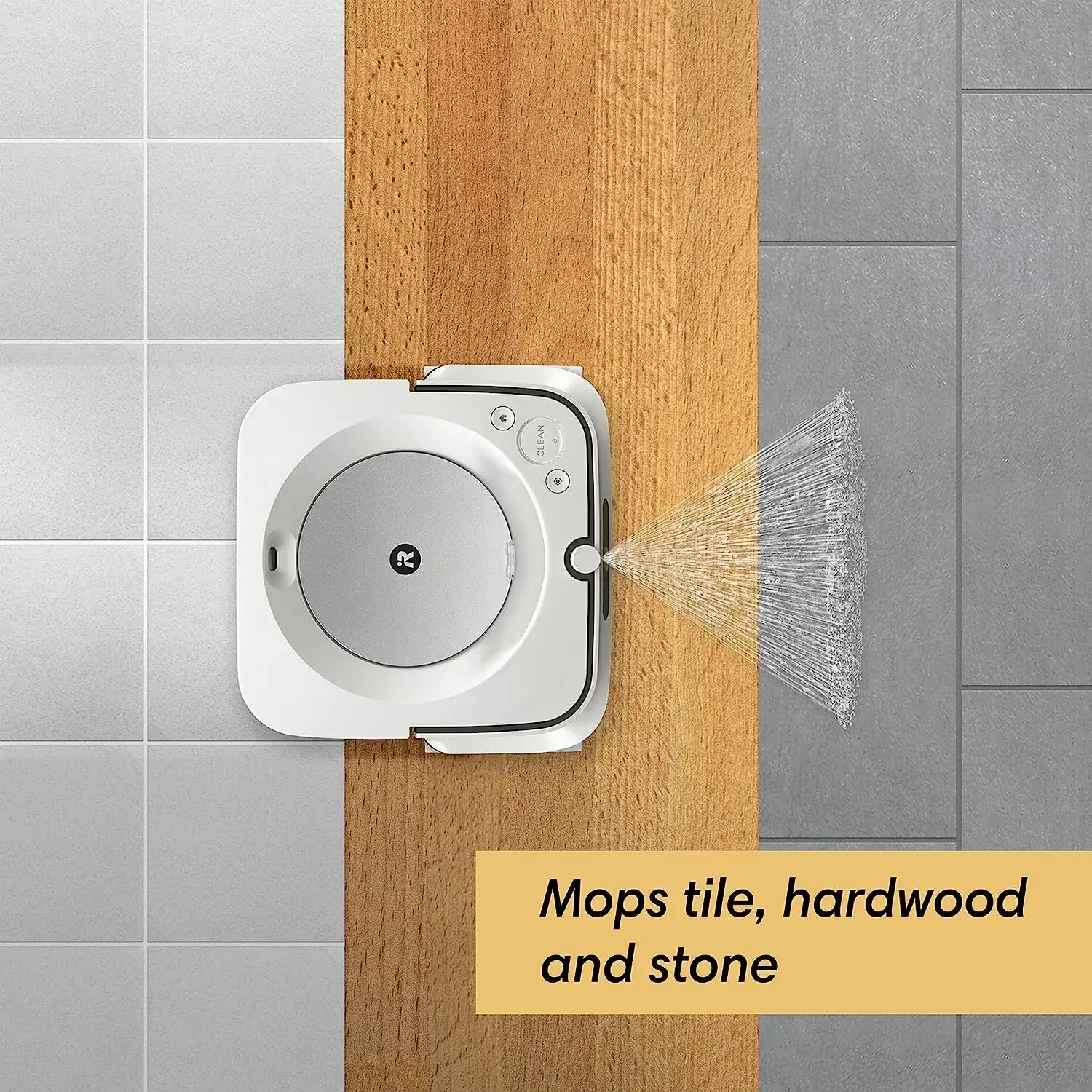 iRobot Braava Jet M6 (6110) Ultimate Robot Mop- Wi-Fi Connected, Precision Jet Spray, Smart Mapping, Works with Alexa, Ideal for Multiple Rooms, Recharges and Resumes, White