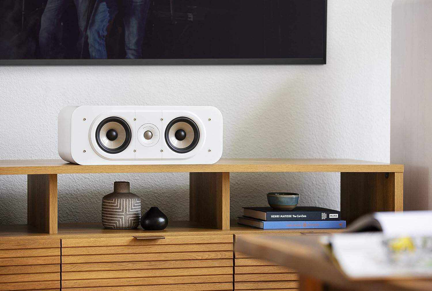 Polk Audio Signature Elite ES20 Bookshelf Speaker - Hi-Res Audio Certified,Dolby Atmos & DTS:X Compatible, 1