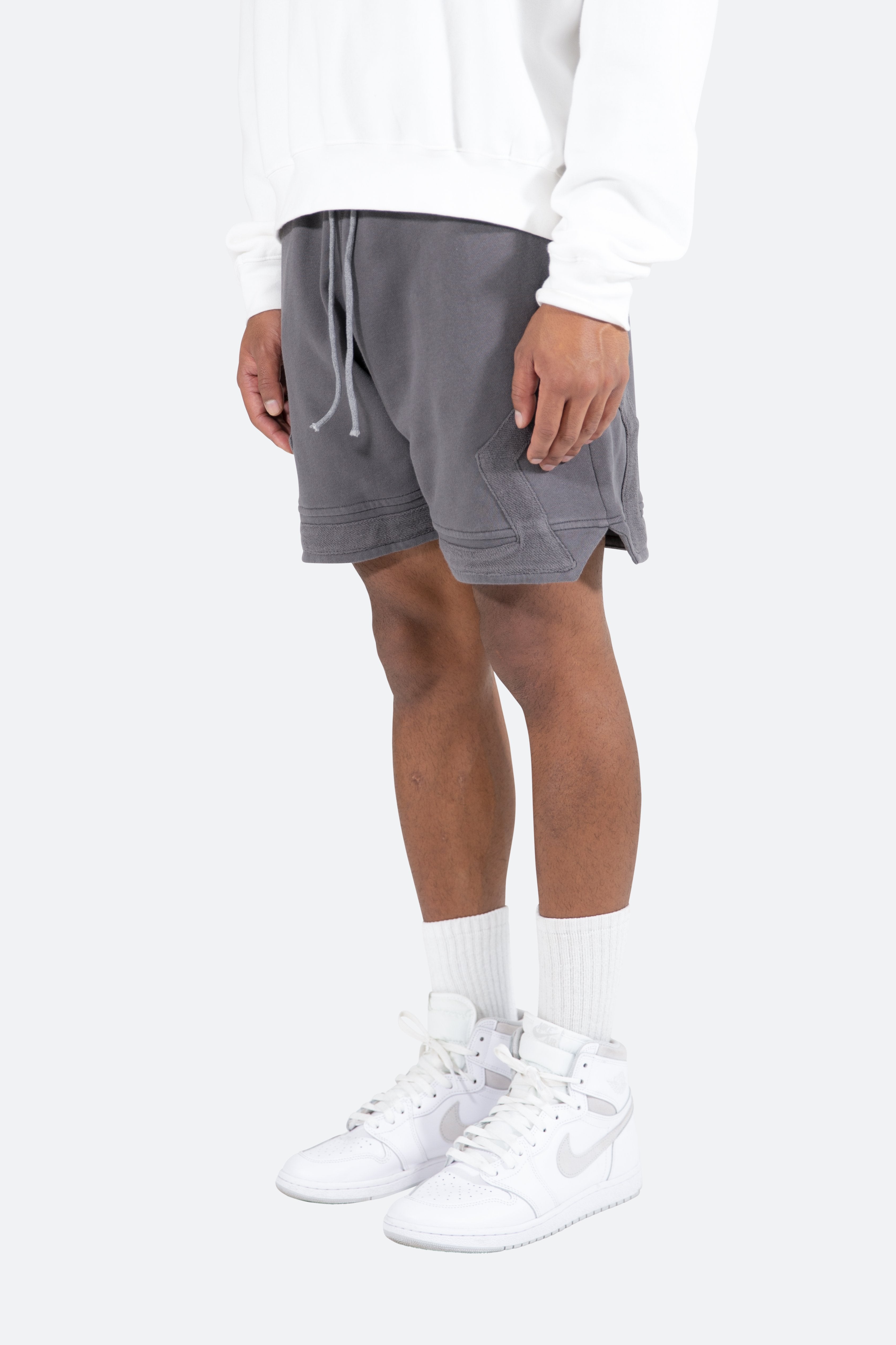 Terry Basketball Shorts - Grey