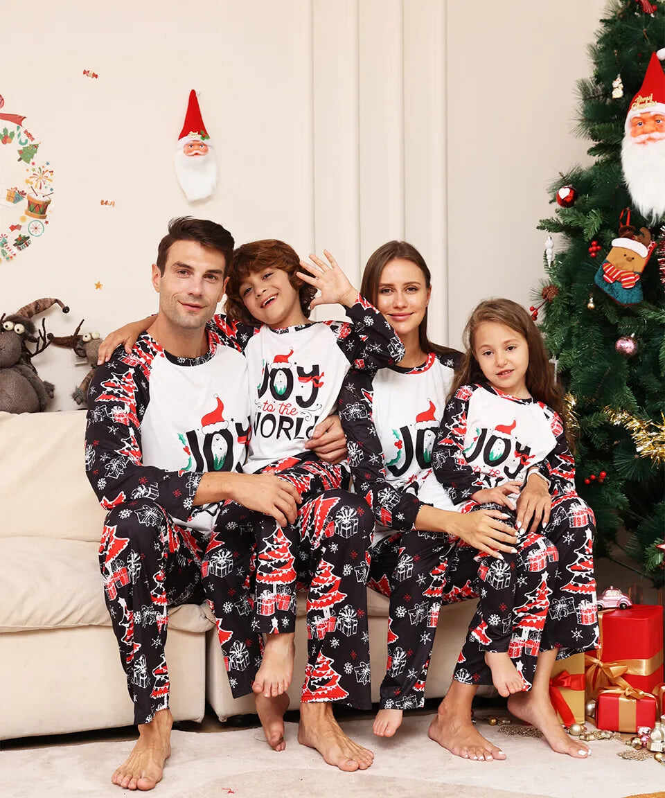 Joy To The World Matching Christmas Pajamas