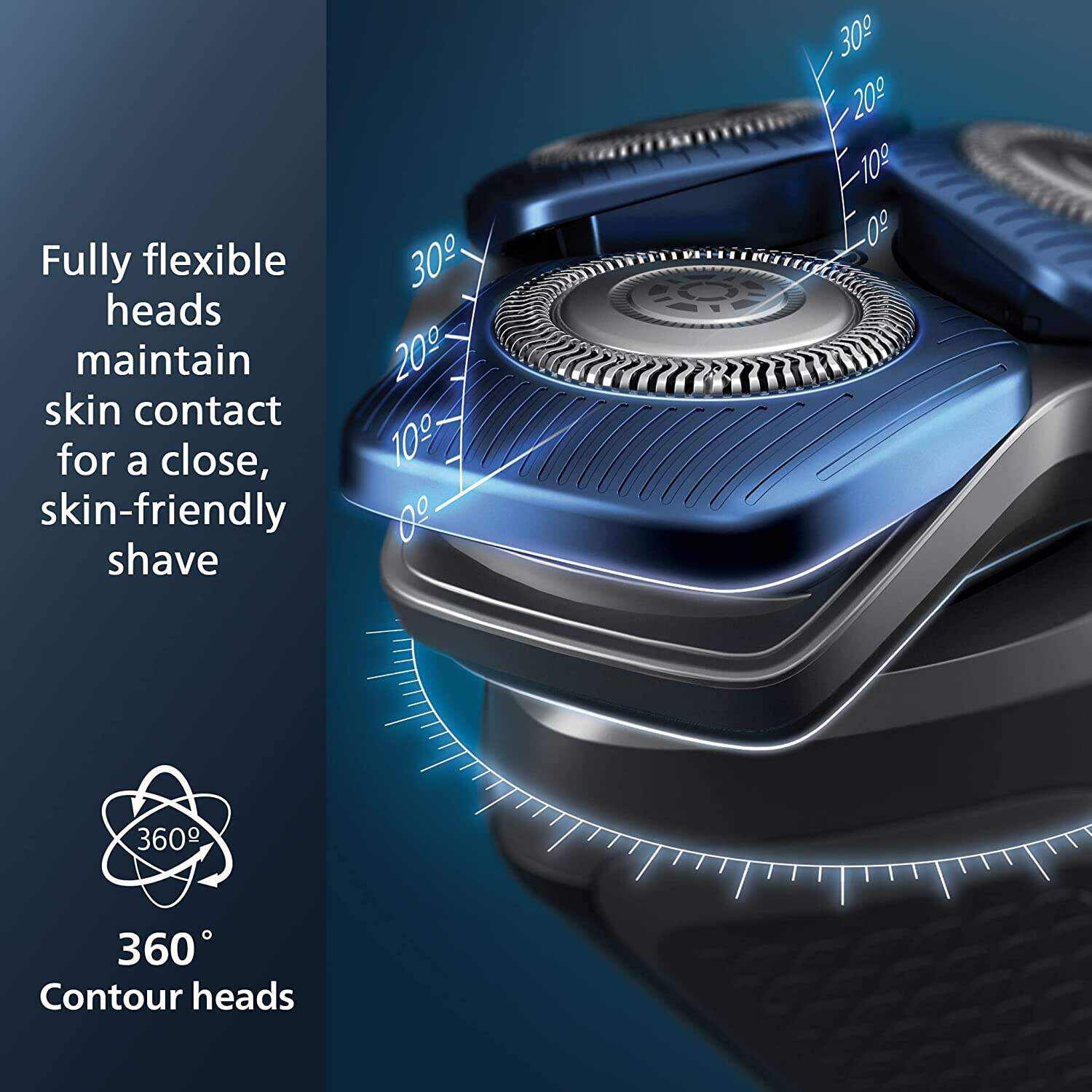 Philips Norelco Shaver 7200, Rechargeable Wet & Dry Electric Shaver with SenseIQ Technology and Pop-up Trimmer S7887/82