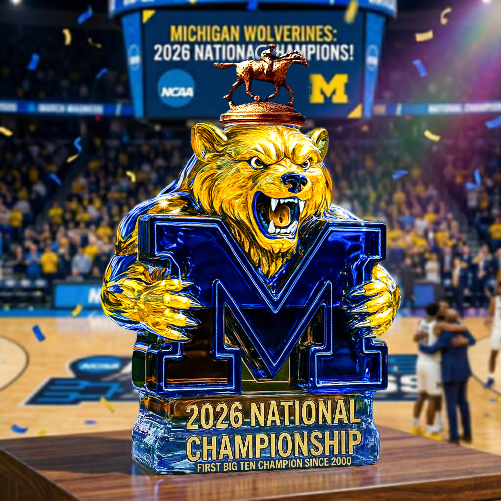 MICHIGAN CHAMPIONSHIP  Whiskey Bottle💙