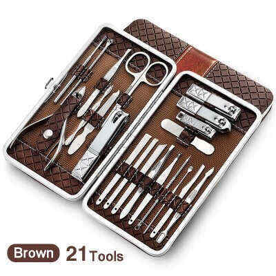 Nail manicure tool kit combo set