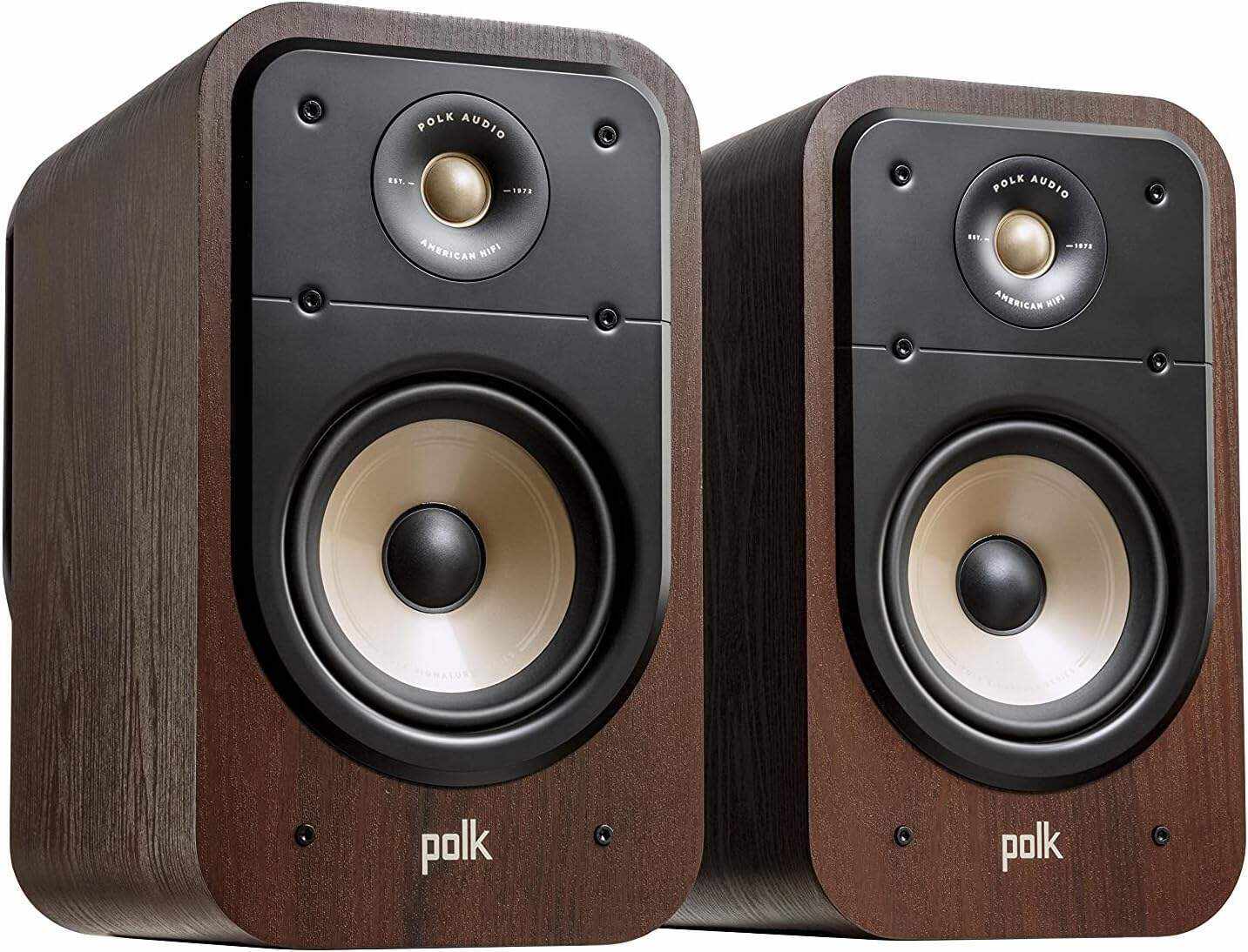 Polk Audio Signature Elite ES20 Bookshelf Speaker - Hi-Res Audio Certified,Dolby Atmos & DTS:X Compatible, 1