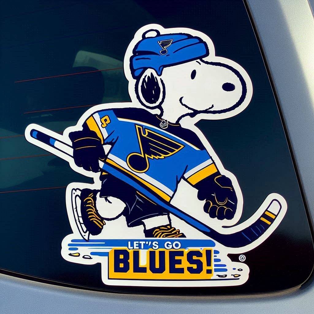 Snoopy NHL Car Decal