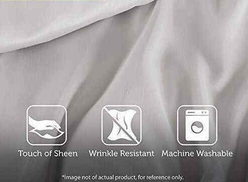 Master Bedroom 24 Piece Room-in-a-Bag Faux Silk Comforter Set Bedding Curtains Pillows