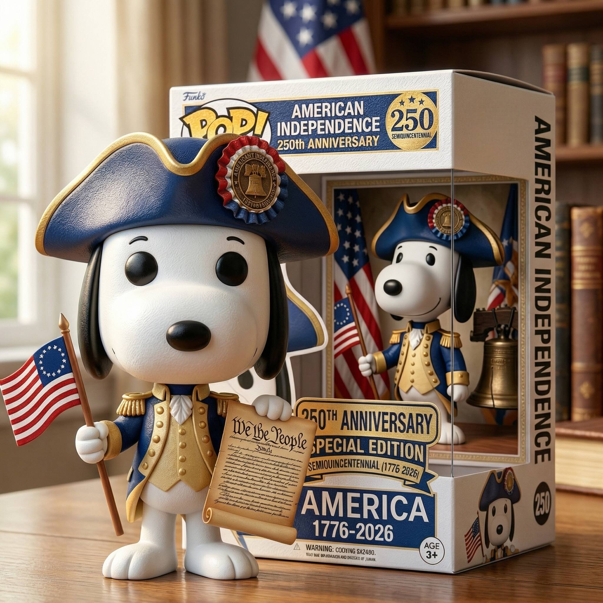 🎁Snoopy American Independence 250th Anniversary Funko POP! Limited Edition ！