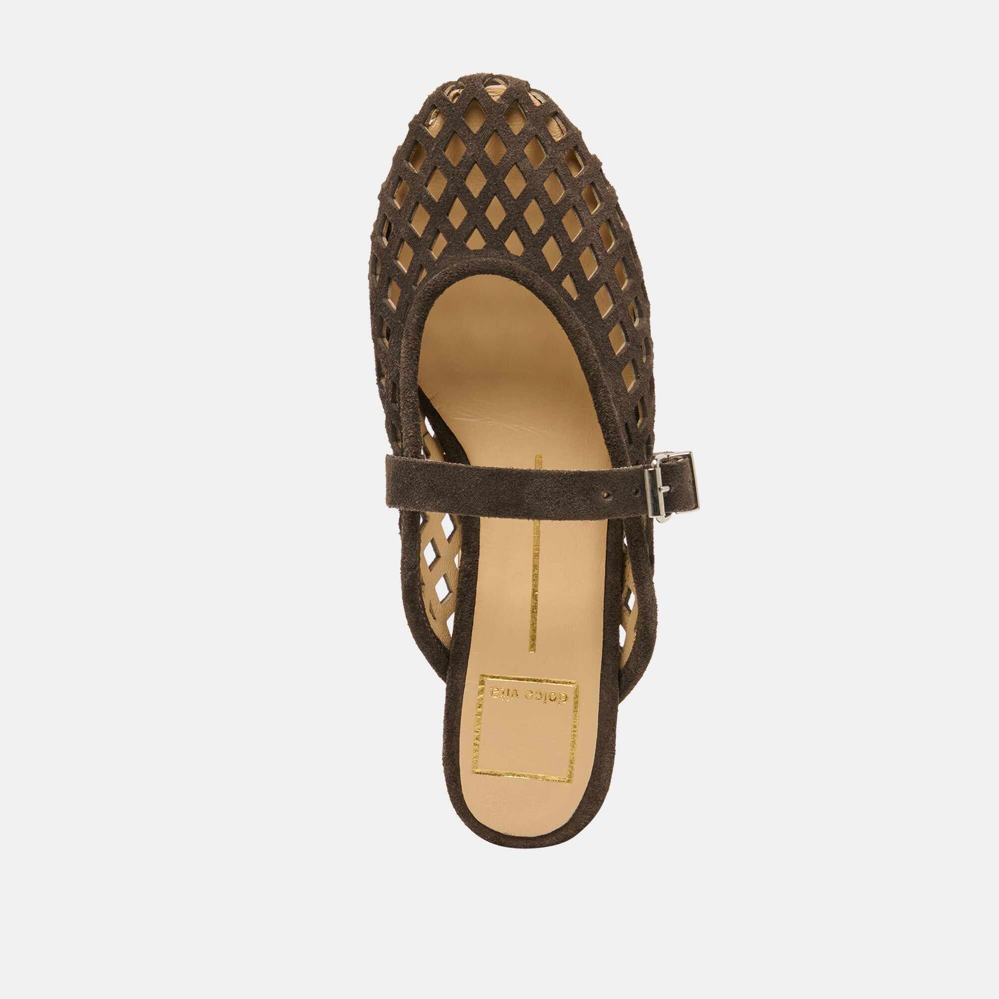 MIRIAN FLATS DK BROWN SUEDE
