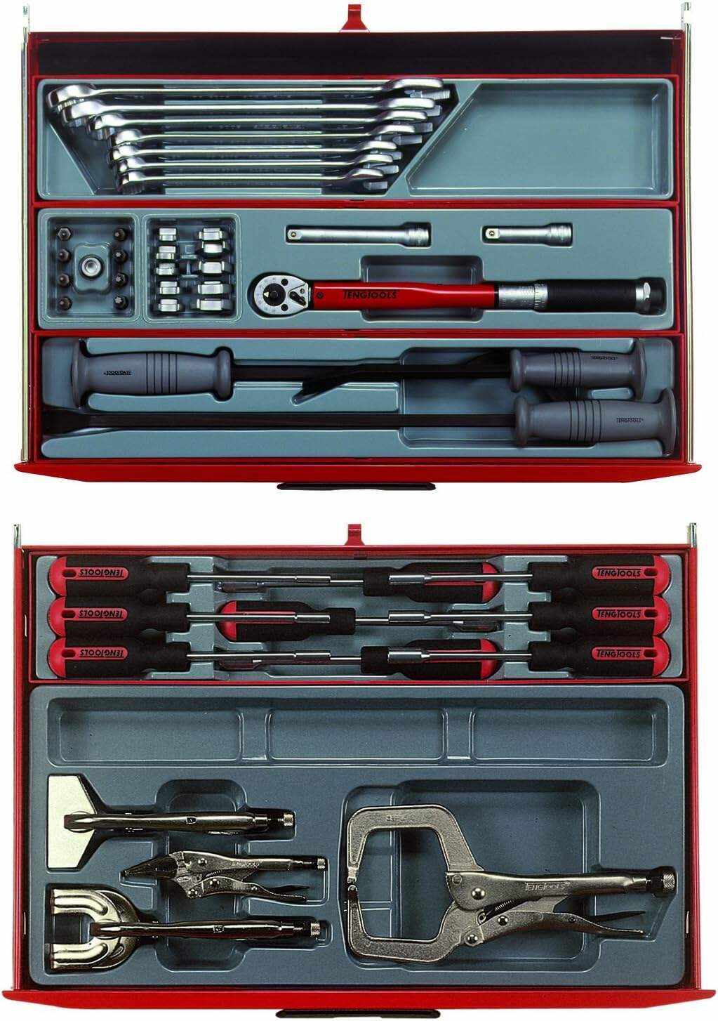 Tools 1001 Piece Mega Master Mixed Hand Tool Kit + 3 Toolbox Storage Cases - TCMM1001N, Silver