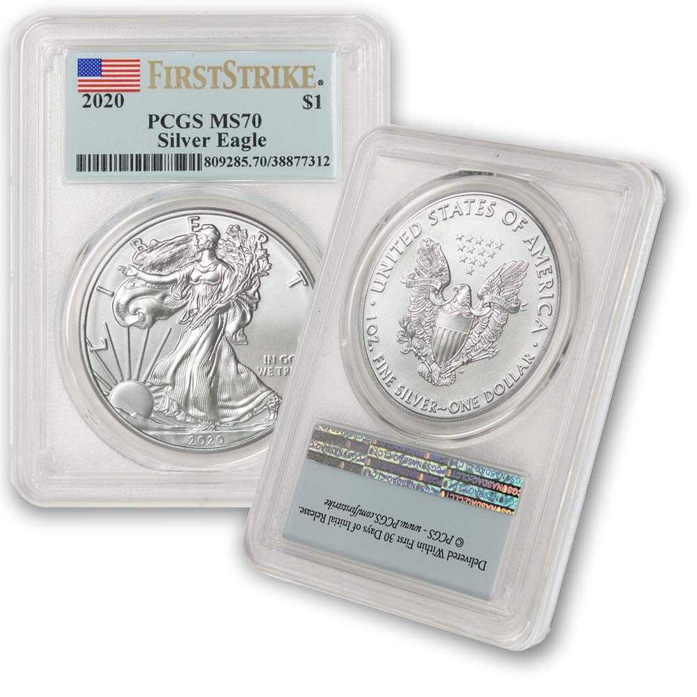 American Eagle 2016-2025 Silver Coin (BU) PCGS MS70 First Strikes w