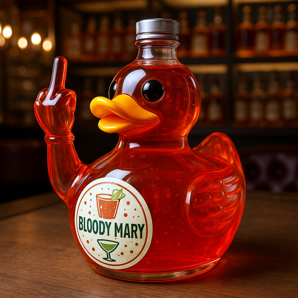Funny Cocktail Duck Bottle