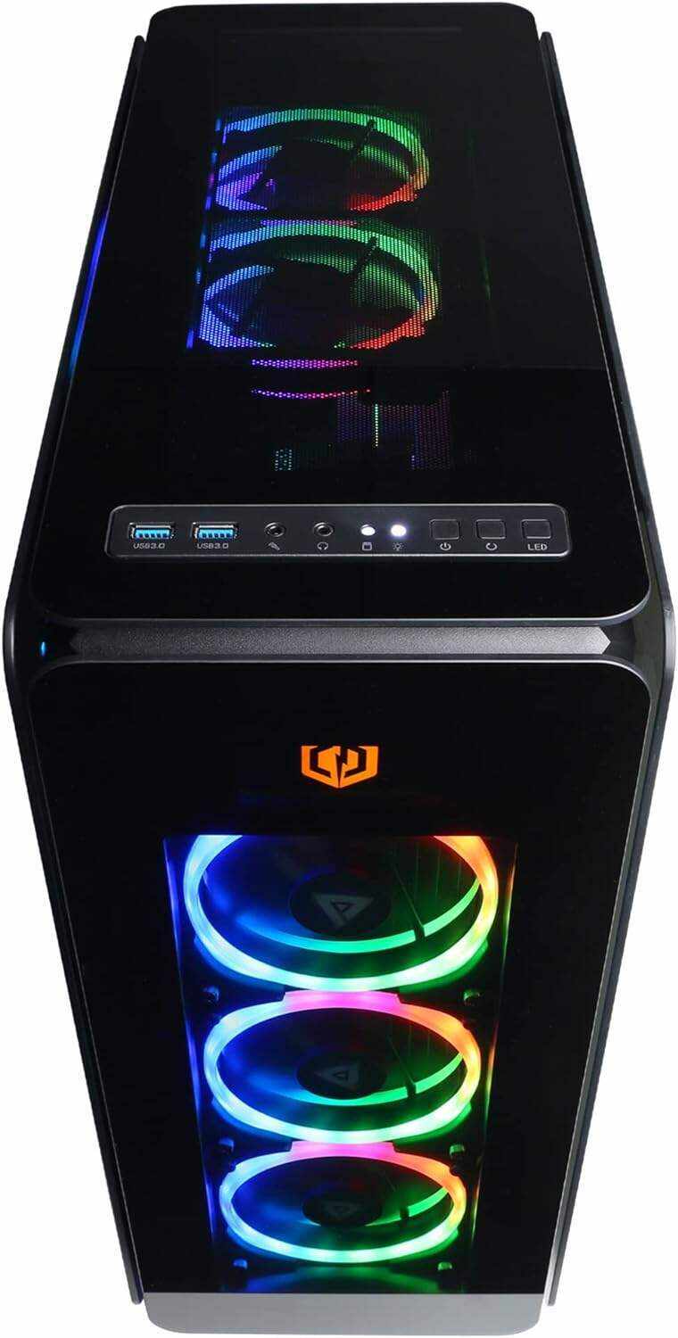 CyberpowerPC Gamer Xtreme VR Gaming PC, Intel i7-13700KF 3.4GHz, Radeon RX 7900 XT 20GB, 16GB DDR5, 2TB NVMe SSD, Wi-Fi Ready & Windows 11 Home (GXiVR8700A), Black