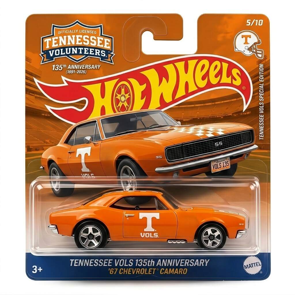 🏈🚗Hot Wheels Tennessee Vols 135th Anniversary Chevrolet Camaro