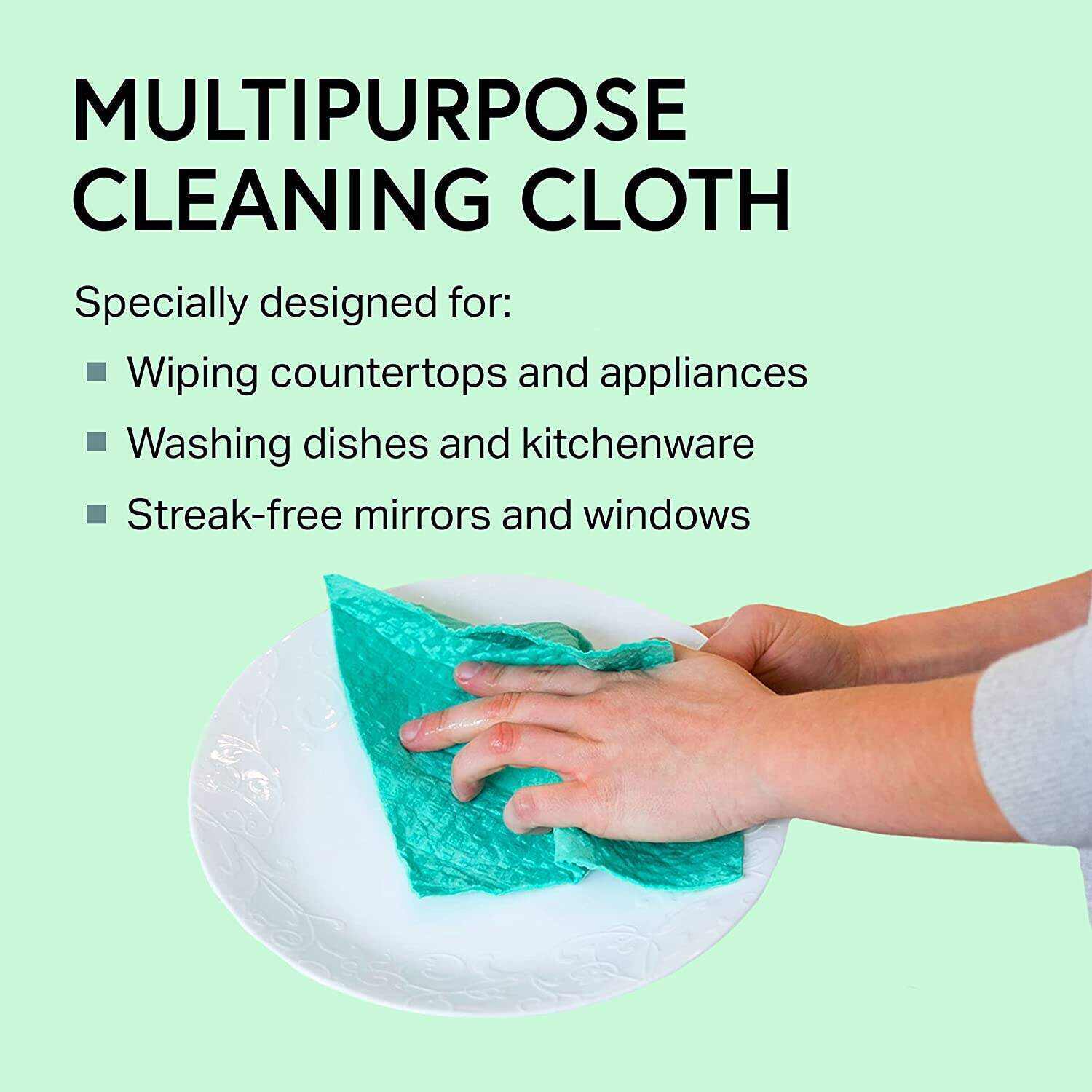 Swedish Wholesale Swedish DishCloths for Kitchen- 10 Pack Reusable Paper Towels for Counters & Dishes - Eco Friendly Cellulose Sponge Cloth - Assorted