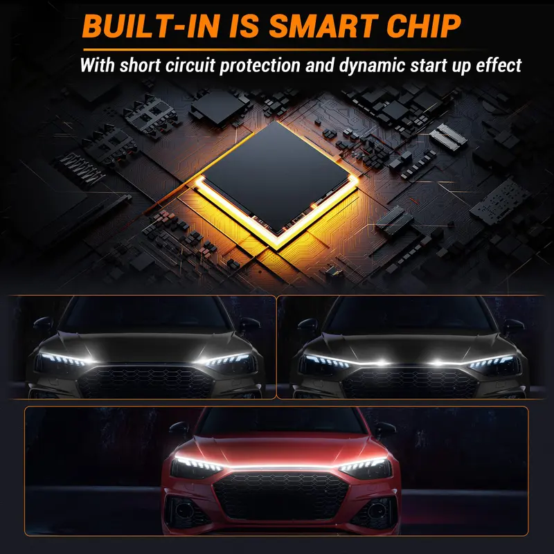 🔥Hot Sale 59% OFF✨🚗71” High Brightness Automotive Hood Gap LED Strip
