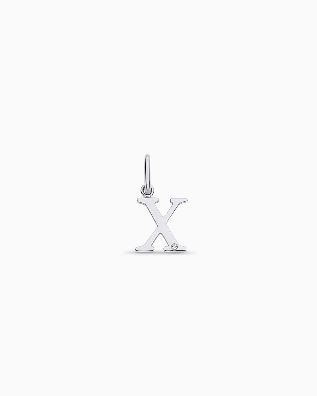 Diamond Vintage Alphabet Charm