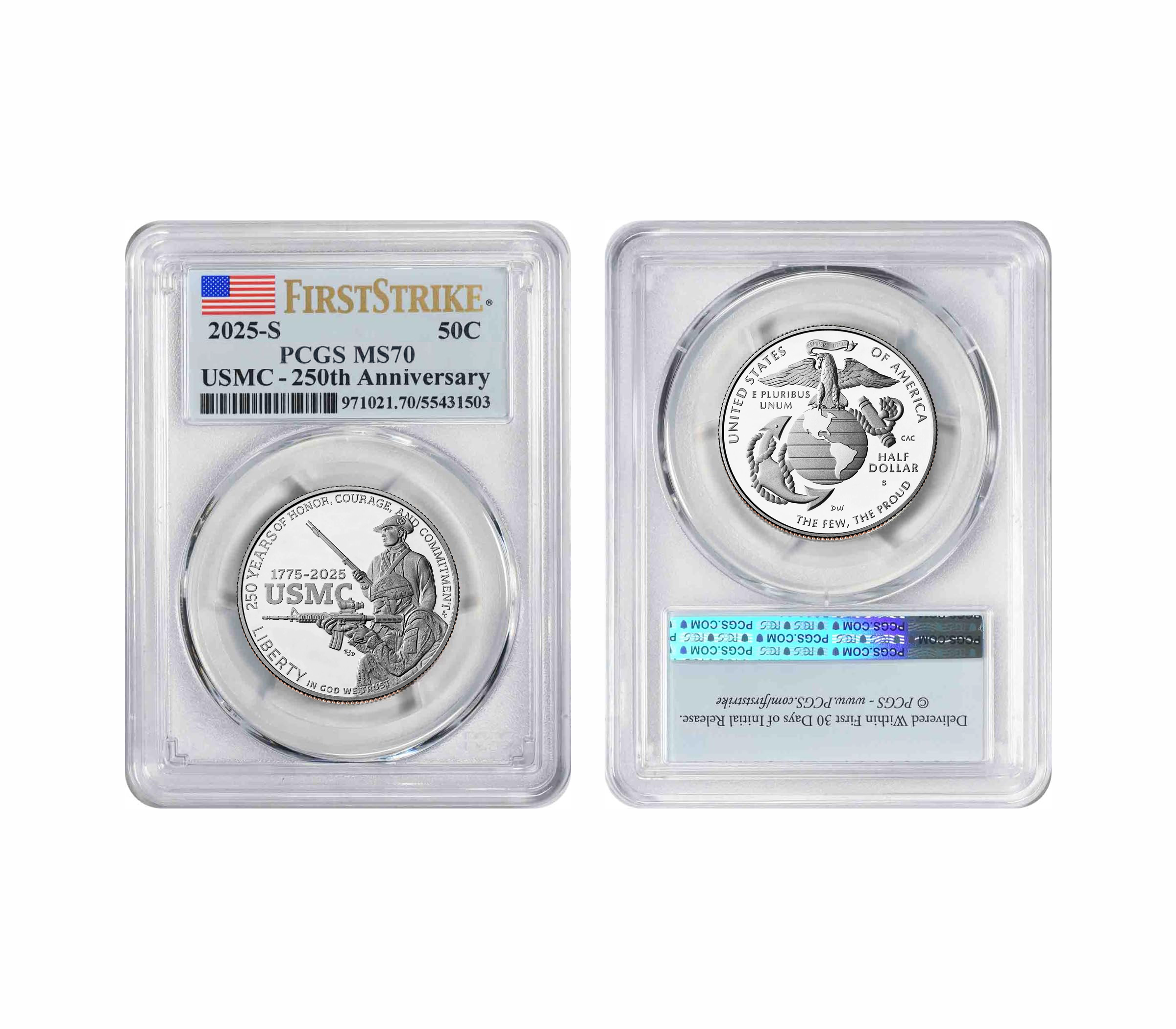 Military Armed Forces One-Ounce Silver Medal Sets PCGS MS70 First Strikes