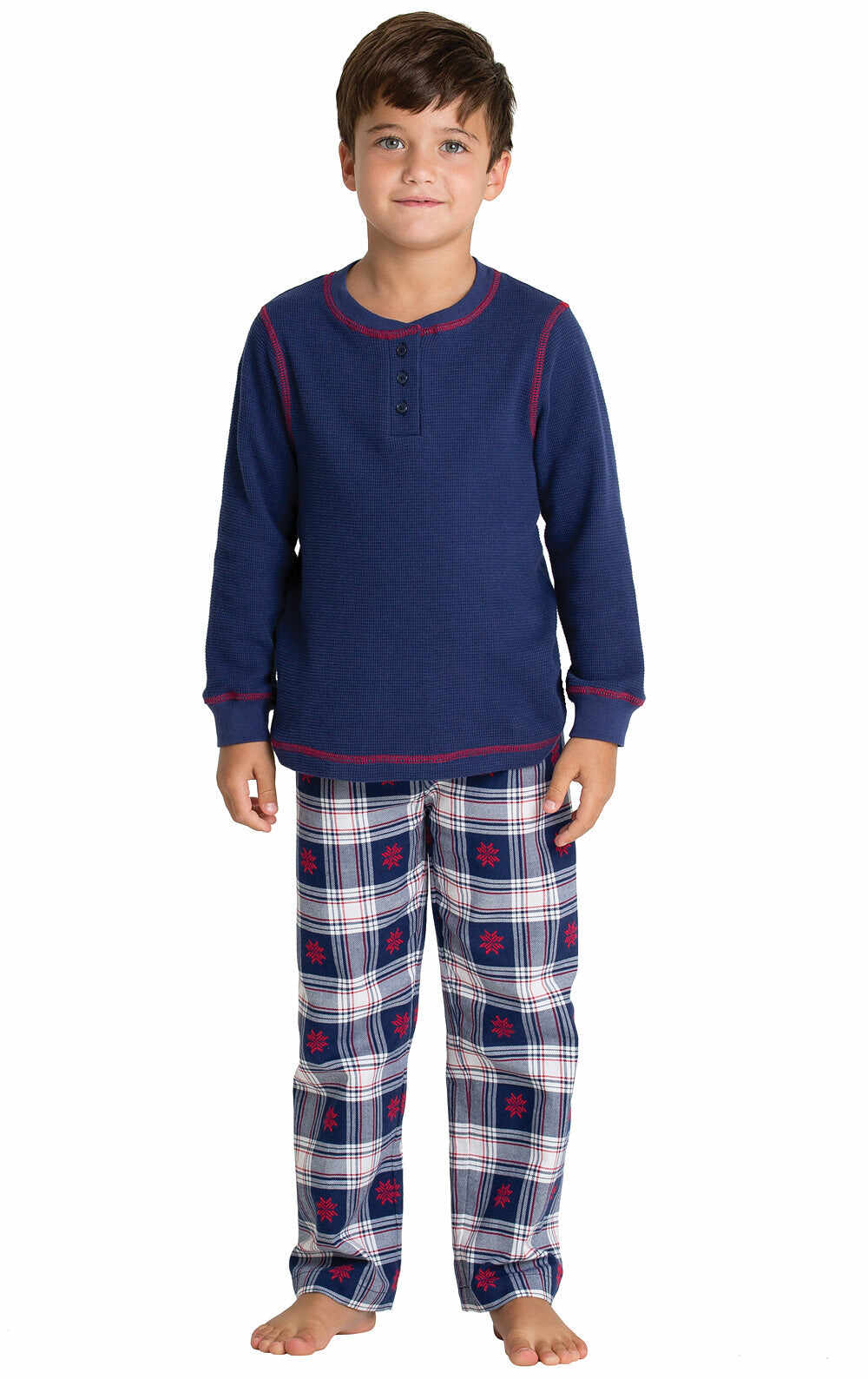 Snowfall Plaid Flannel Matching Family Pajamas