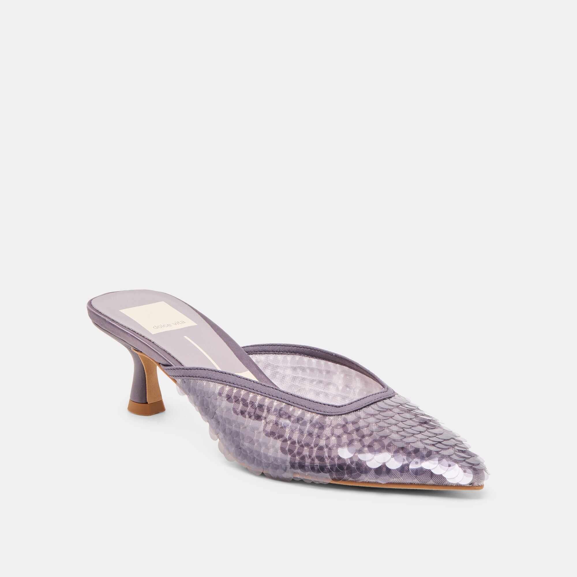 CLEO SEQUIN HEELS SMOKE SEQUIN
