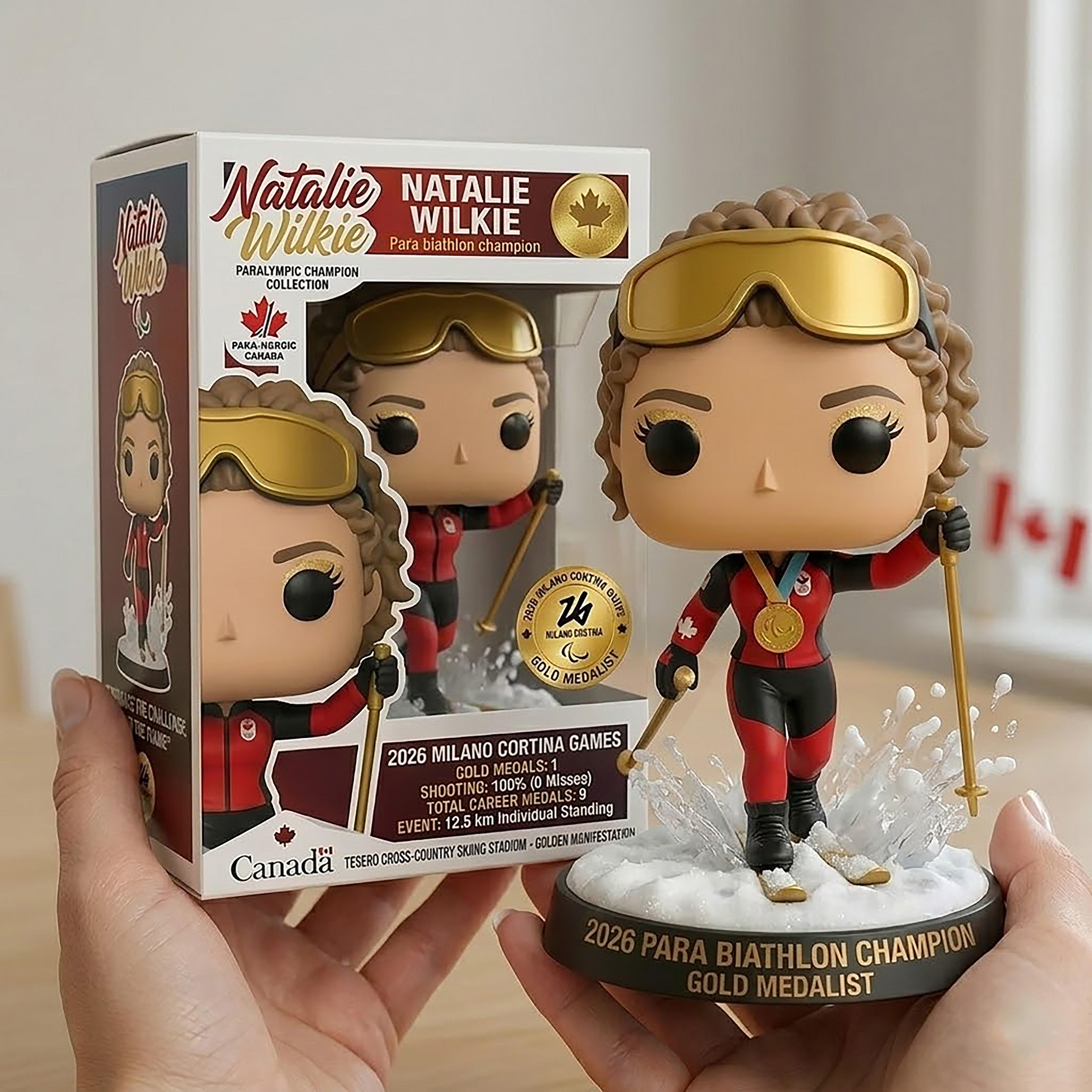 🥇 Natalie Wilkie 2026 Para Biathlon Gold Medal Edition Vinyl Figure