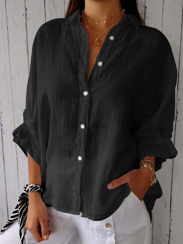 Women's Casual Relaxed Linen Top