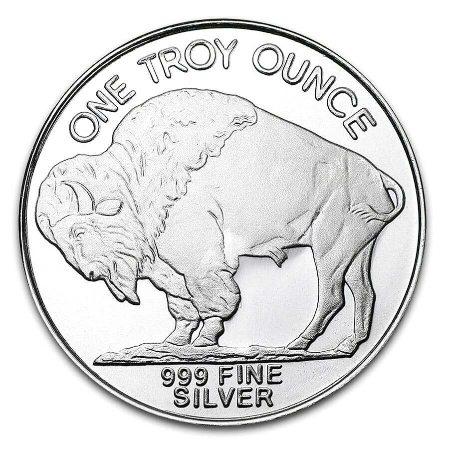 Highland Mint Silver Buffalo Round .999 Fine 1 Troy Oz