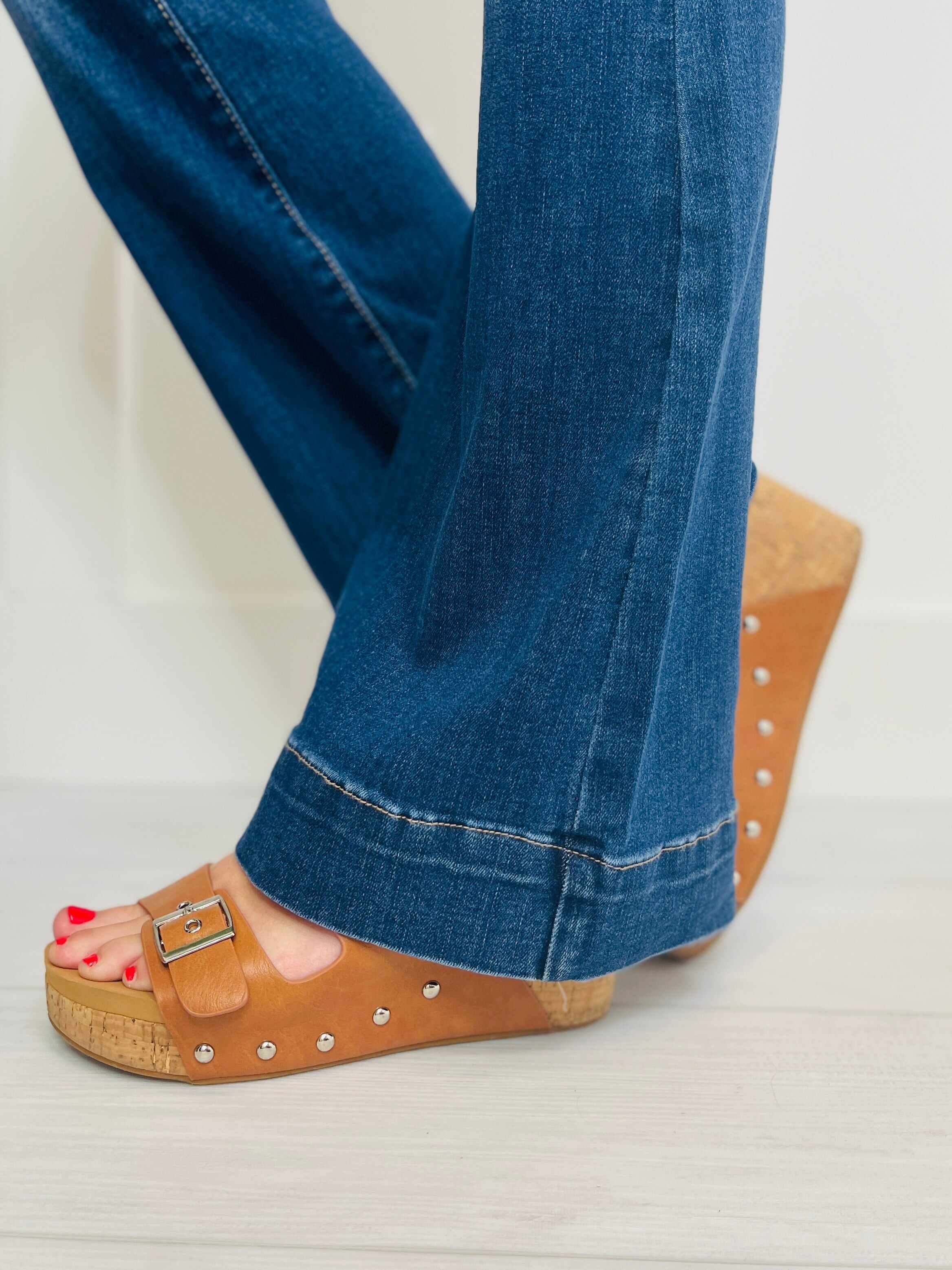 REG/CURVY Flare Affair Button Fly Trouser Flare
