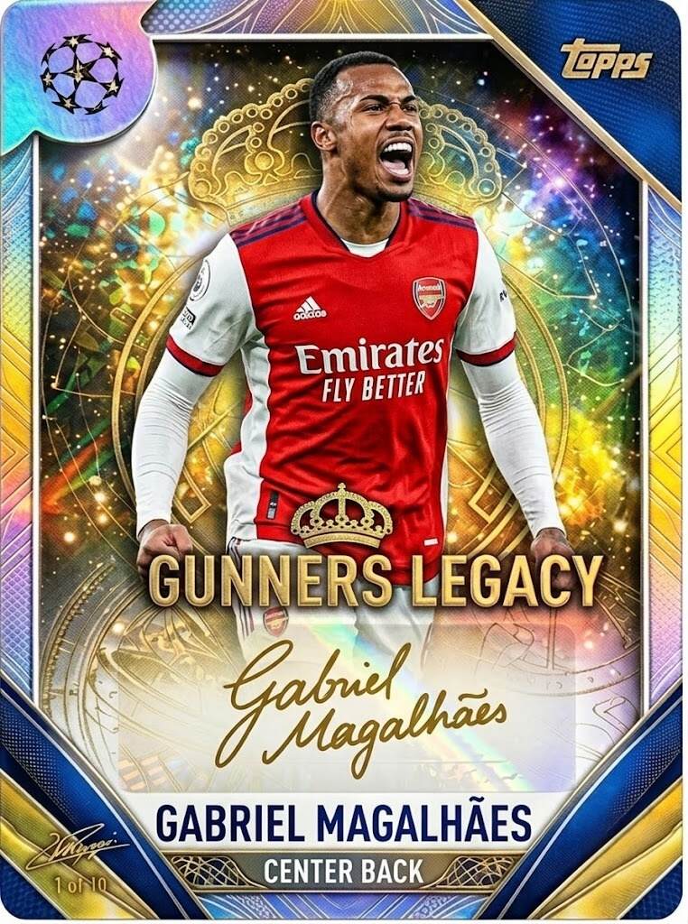Arsenal F.C. 140th Anniversary Topps Legacy Collection Ultra Premium Trading Cards