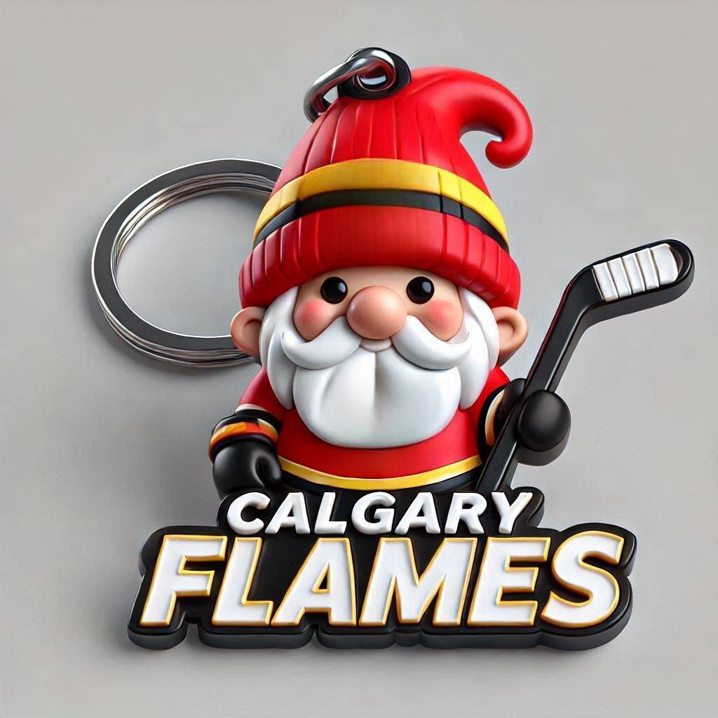 Hockey Gnome Keychain