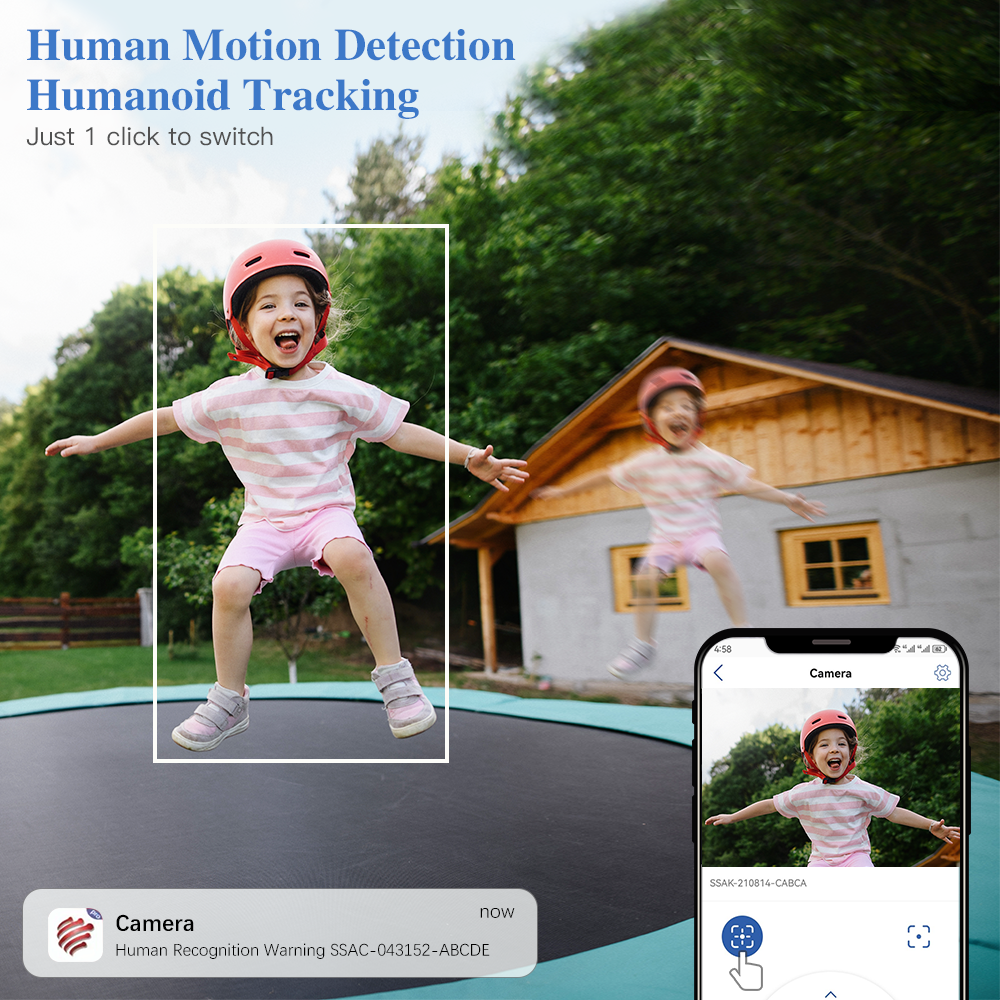 【2nd item $19.99】Ctronics 6X Hybrid Zoom Outdoor Surveillance Camera with Dual Lens